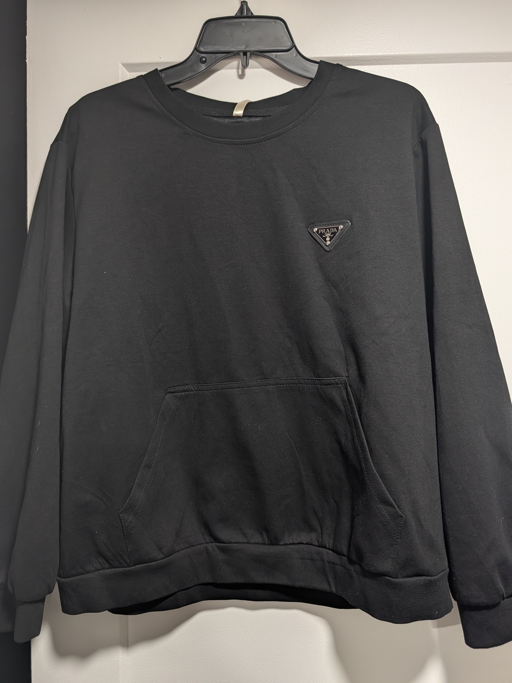 Prada Black Unisex Crewneck Size M